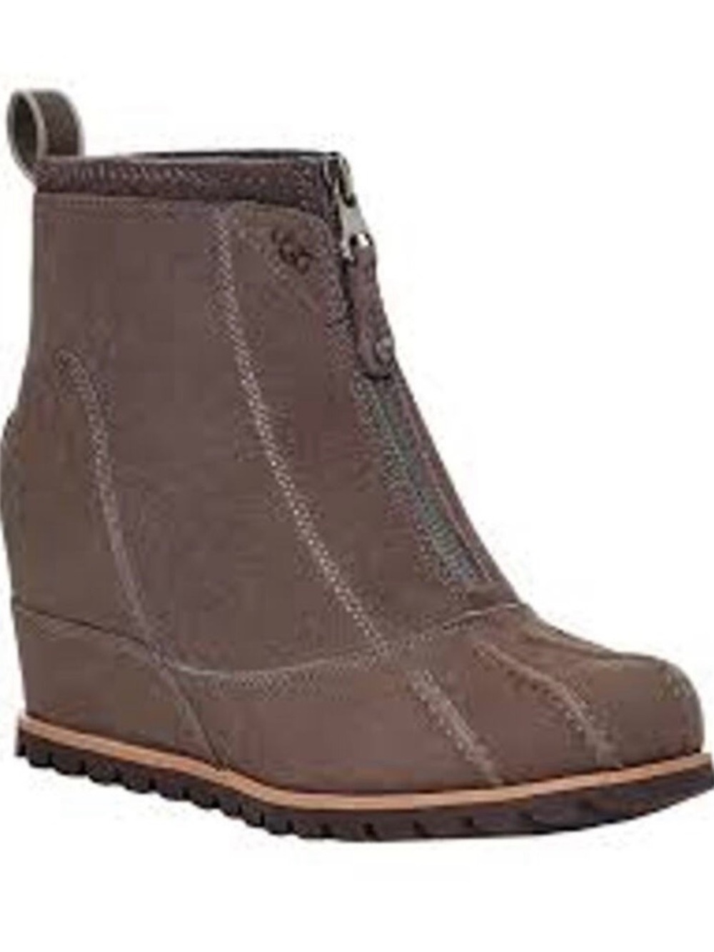 UGG Reggie Dark Brown Wedge Boots